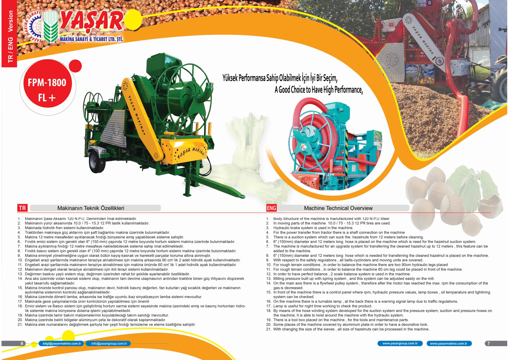 FPM-1800 FL+ katalog sayfası