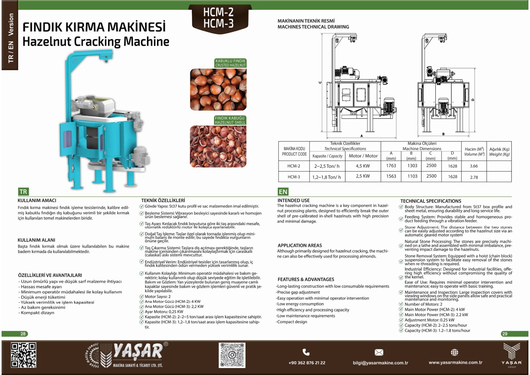 Fındık Kırma Makinesi katalog sayfası